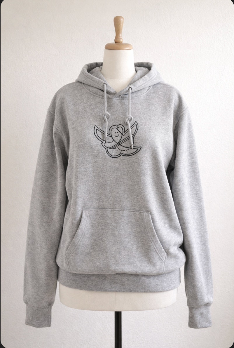 Adidas Skateboarding Unisex Shmoo Hoodie Gray Small Graphic Pullover Sweatshirt